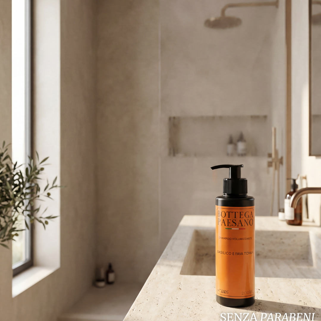 Shampoo Volumizzante Fava Tonka e Basilico - dettaglio