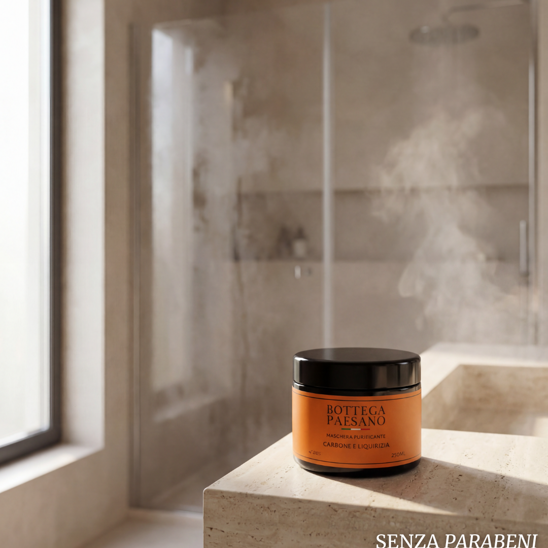 MASCHERA PURIFICANTE AL CARBONE E LIQUIRIZIA
