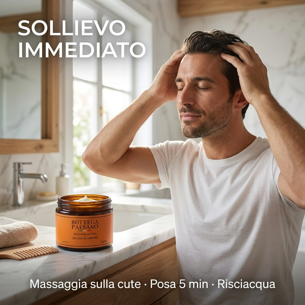 Maschera Calmante Delizia al Limone - Sollievo immediato