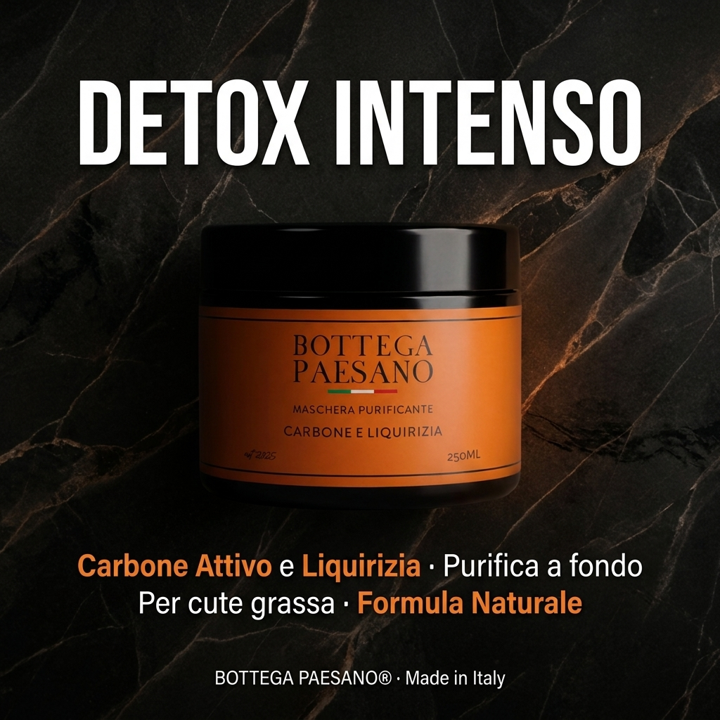 Maschera Purificante Carbone e Liquirizia - Detox intenso