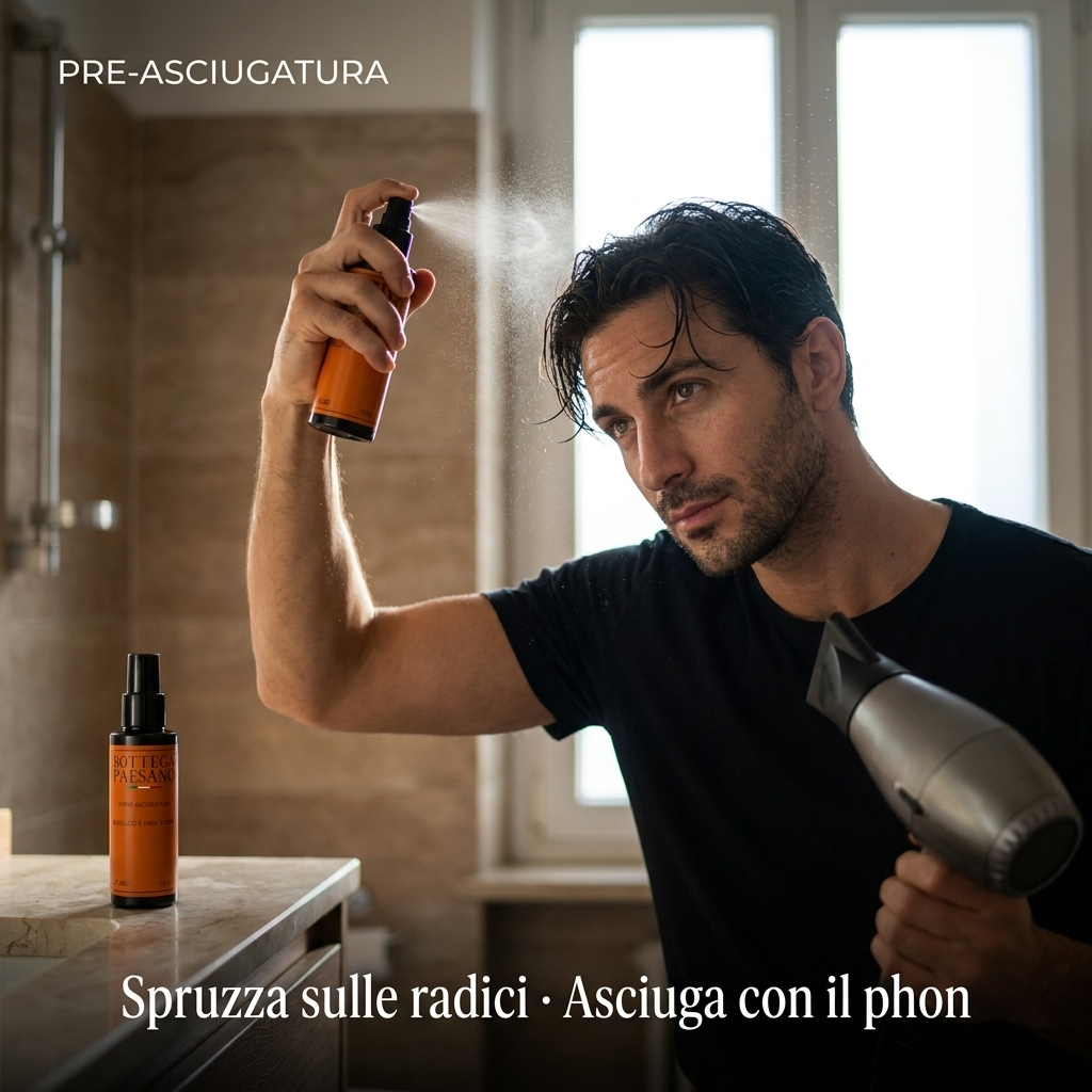 Spray Volumizzante Fava Tonka e Basilico - Pre-asciugatura