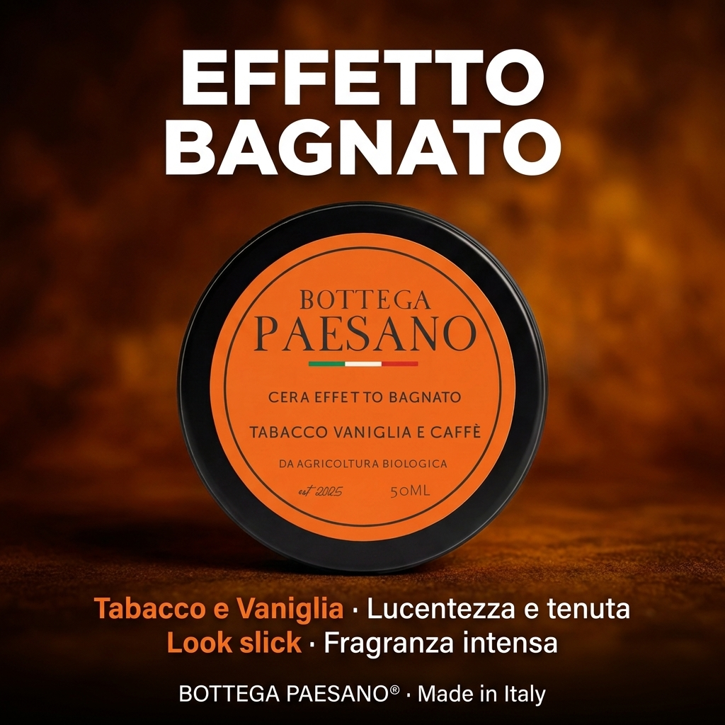 Cera Effetto Bagnato Tabacco e Vaniglia - Effetto bagnato