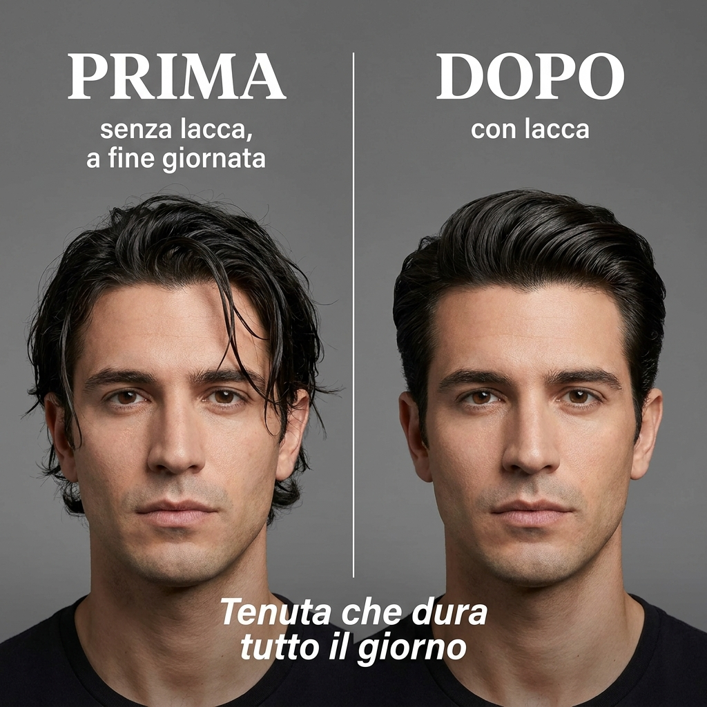 Lacca Capelli Fava Tonka e Caffè - Prima e Dopo