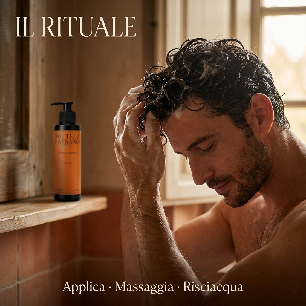 Shampoo Idratante al Caffè - Il rituale
