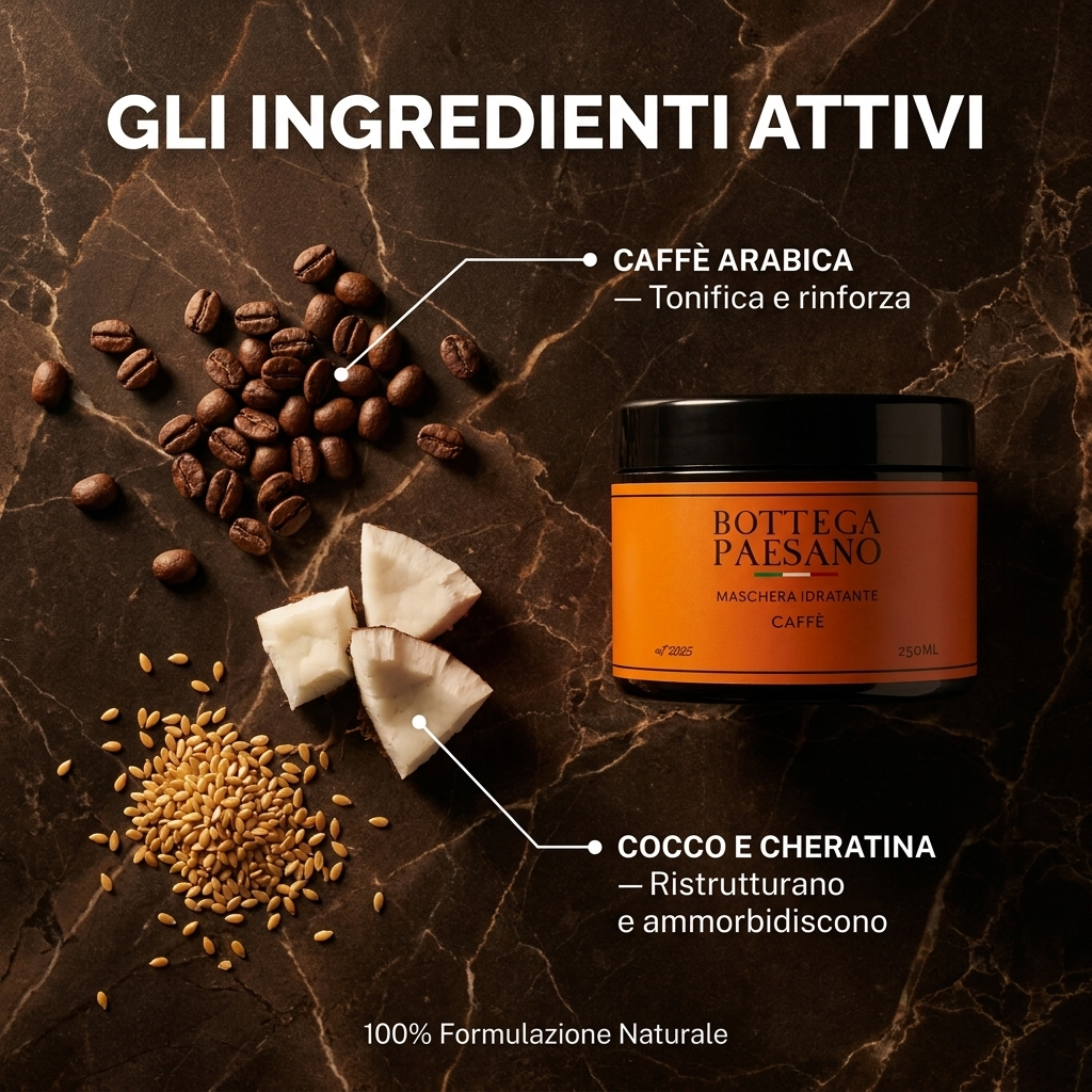 Maschera Idratante al Caffè - Ingredienti attivi