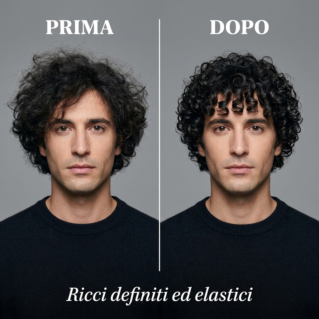 Mousse Spuma Capelli Ricci - Prima e Dopo
