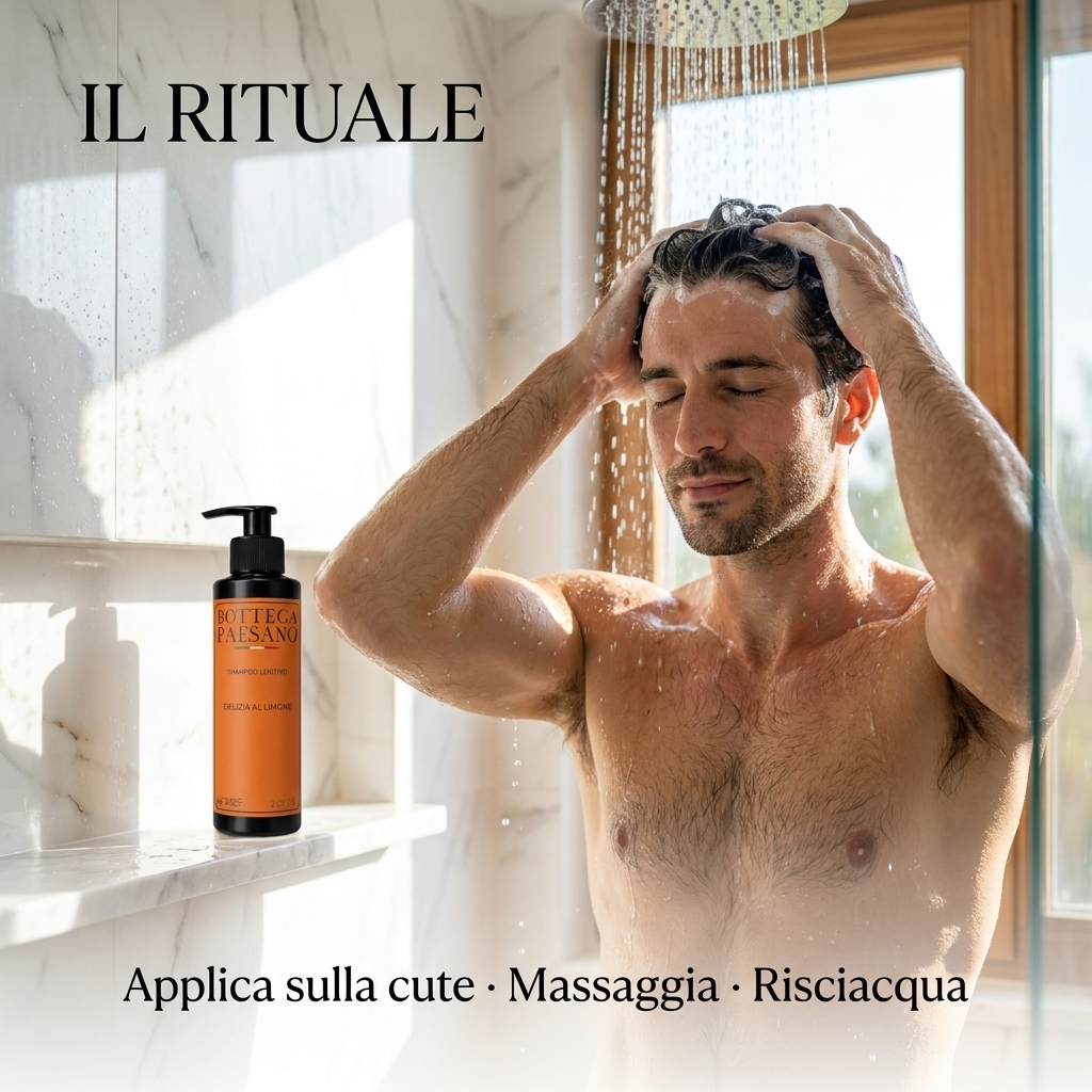 Shampoo Lenitivo Delizia al Limone e Cedro - Il rituale
