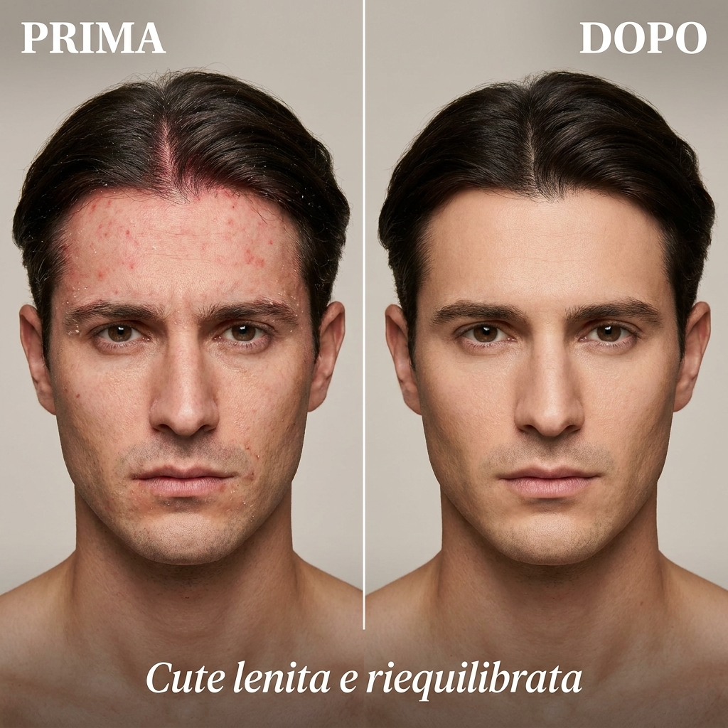 Shampoo Lenitivo Delizia al Limone e Cedro - Prima e Dopo