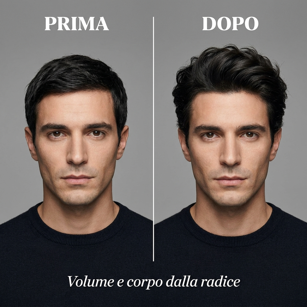 Shampoo Volumizzante Fava Tonka e Basilico - Prima e Dopo