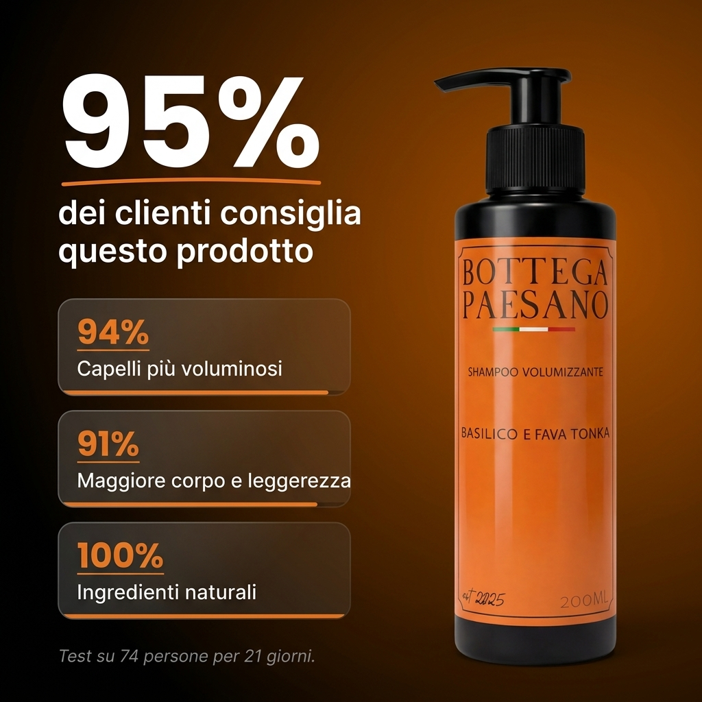 Shampoo Volumizzante Fava Tonka e Basilico - Recensioni clienti