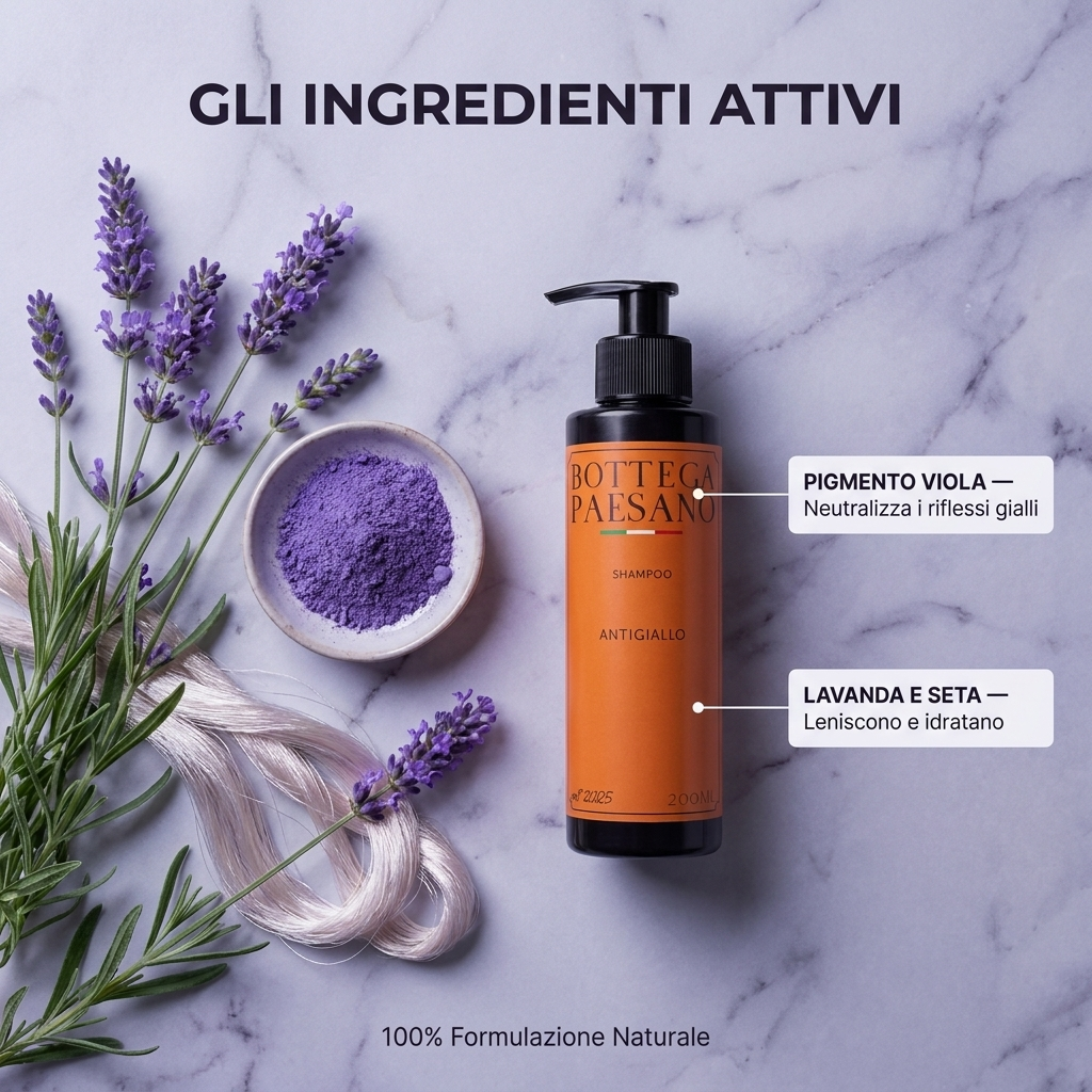 Shampoo Anti-giallo - Ingredienti attivi