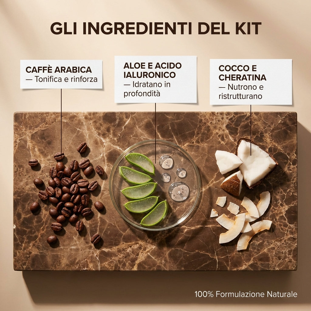 Box Capelli Ricci 2 in 1 - Ingredienti del kit