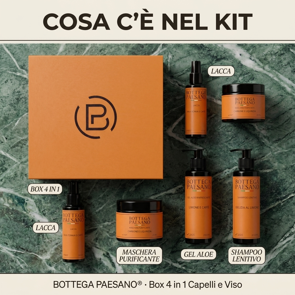 Box 4 in 1 Capelli e Viso - Cosa c'è nel kit