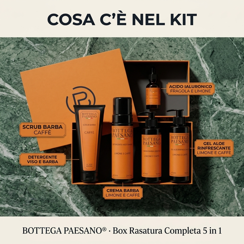 Box Rasatura Completa 5 in 1 - Cosa c'è nel kit