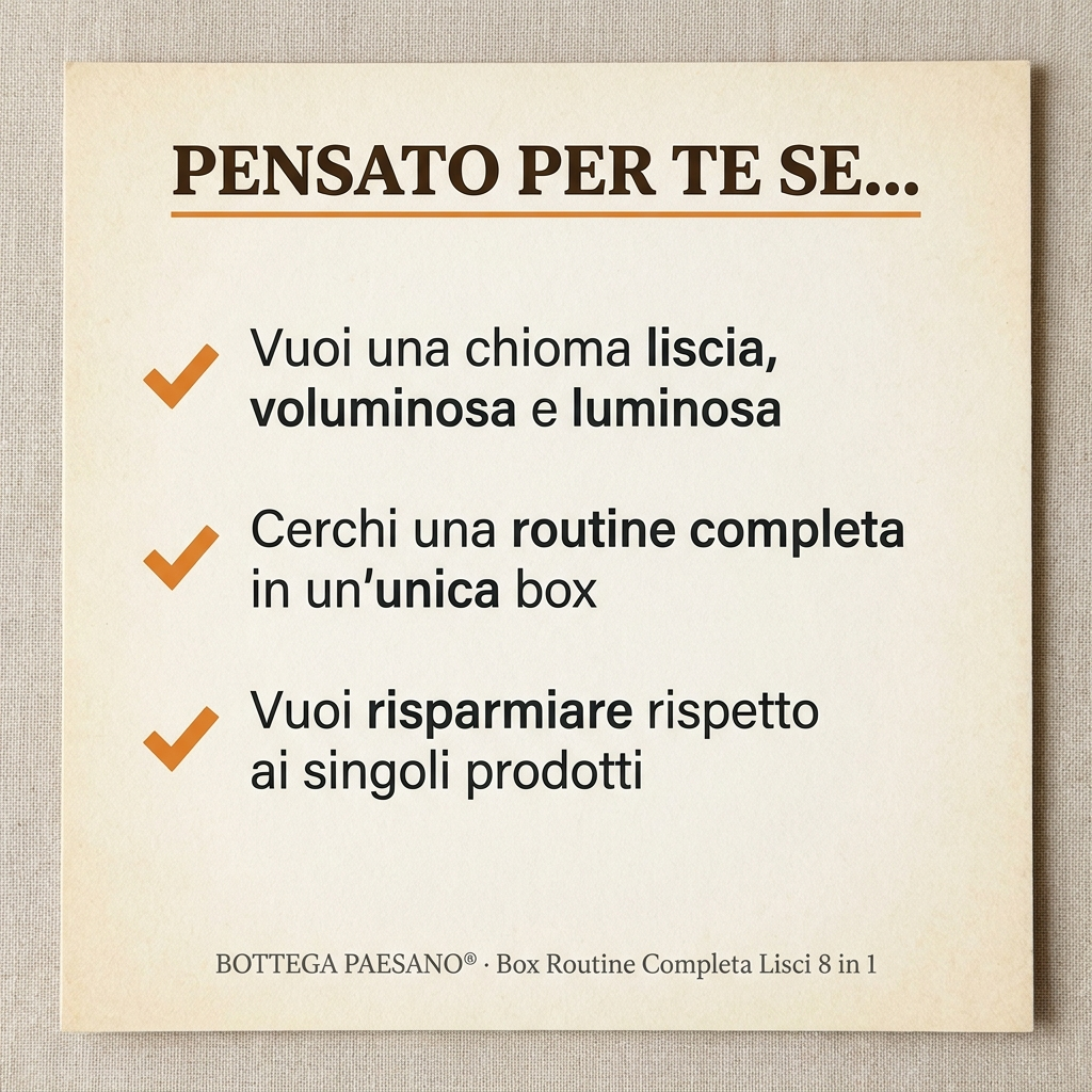 Box Routine Completa Lisci 8 in 1 - Pensato per te