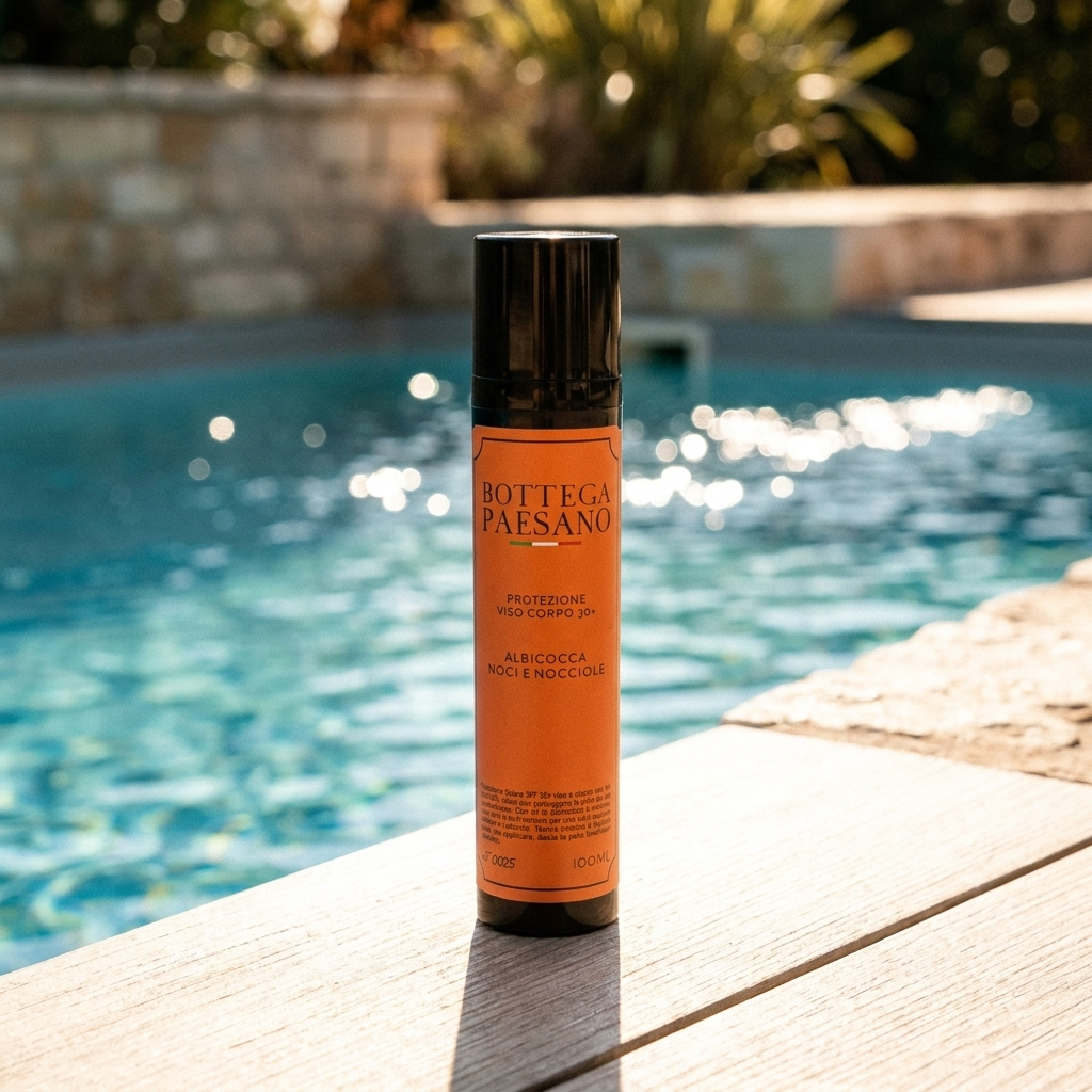 Protezione Solare SPF 50+ bordo piscina estate - Bottega Paesano