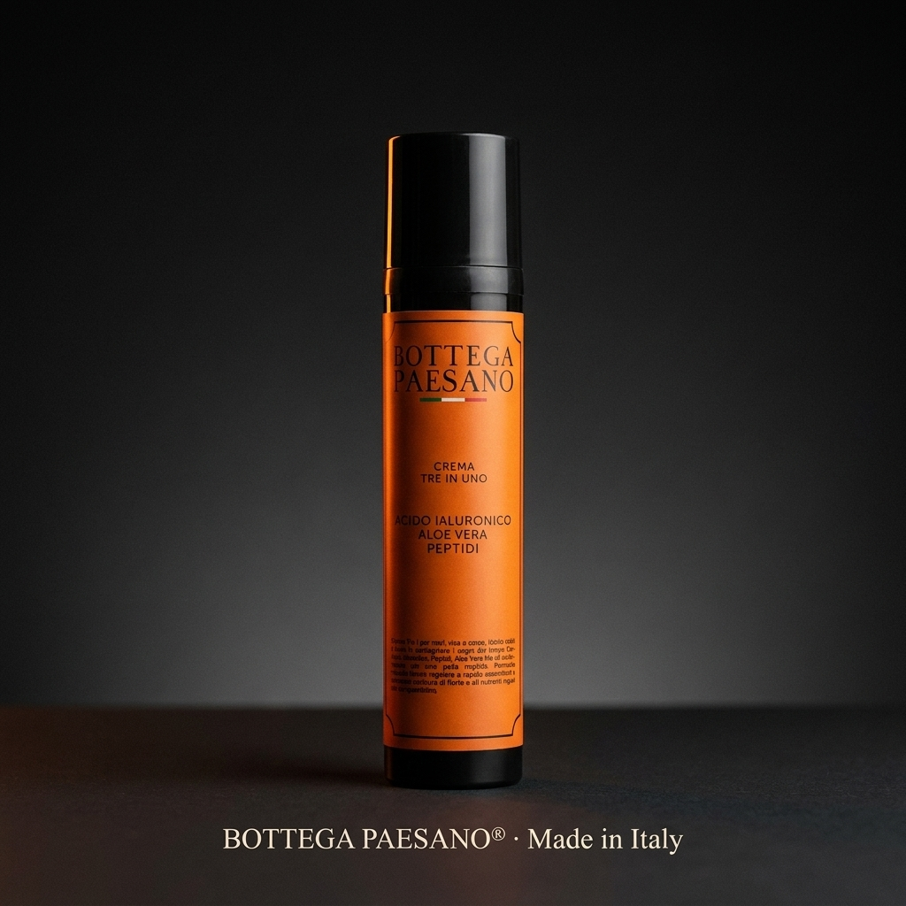 Crema 3 in 1 Acido Ialuronico Aloe Vera Peptidi - Bottega Paesano