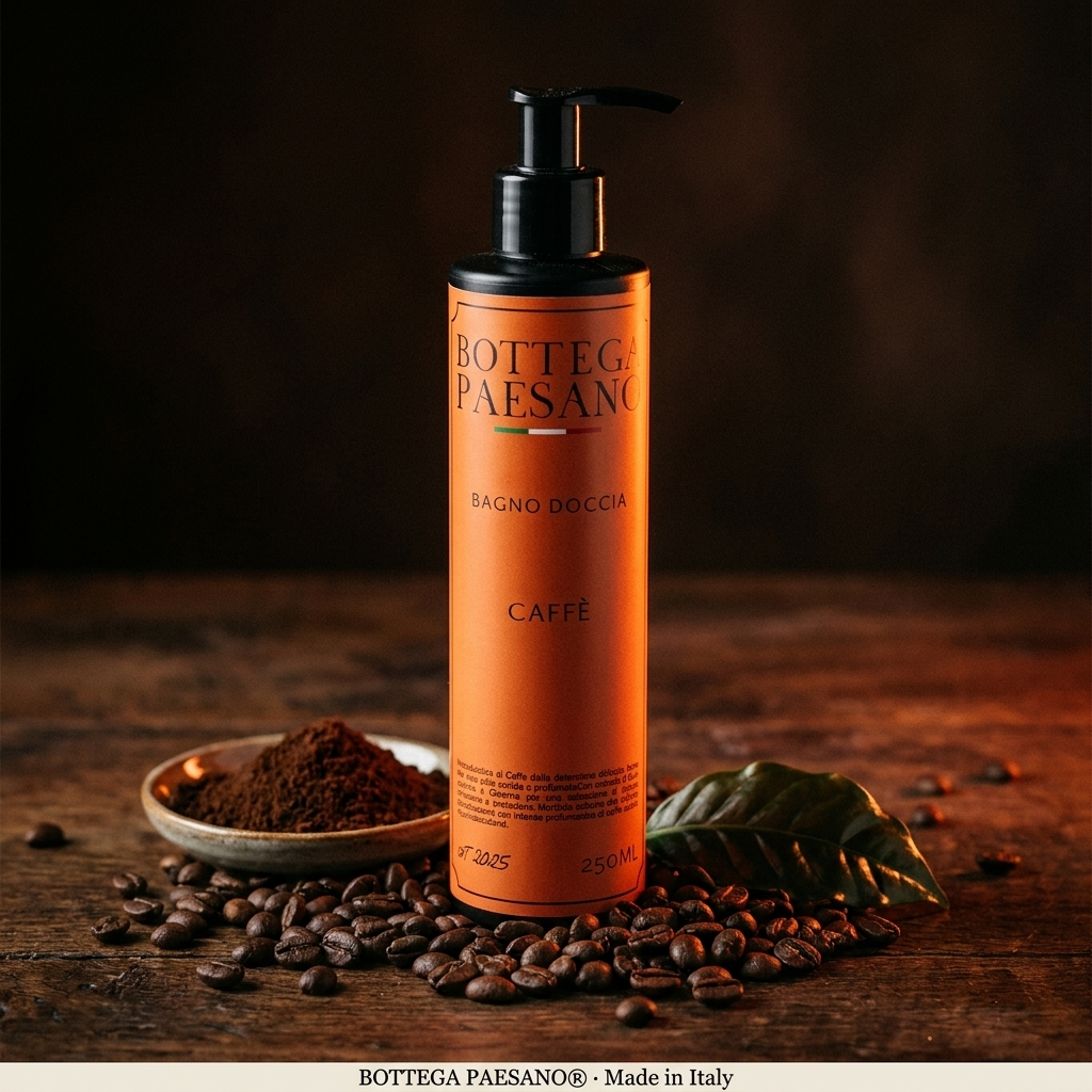 Bagno Doccia al Caffè ingredienti caffè arabica chicchi - Bottega Paesano