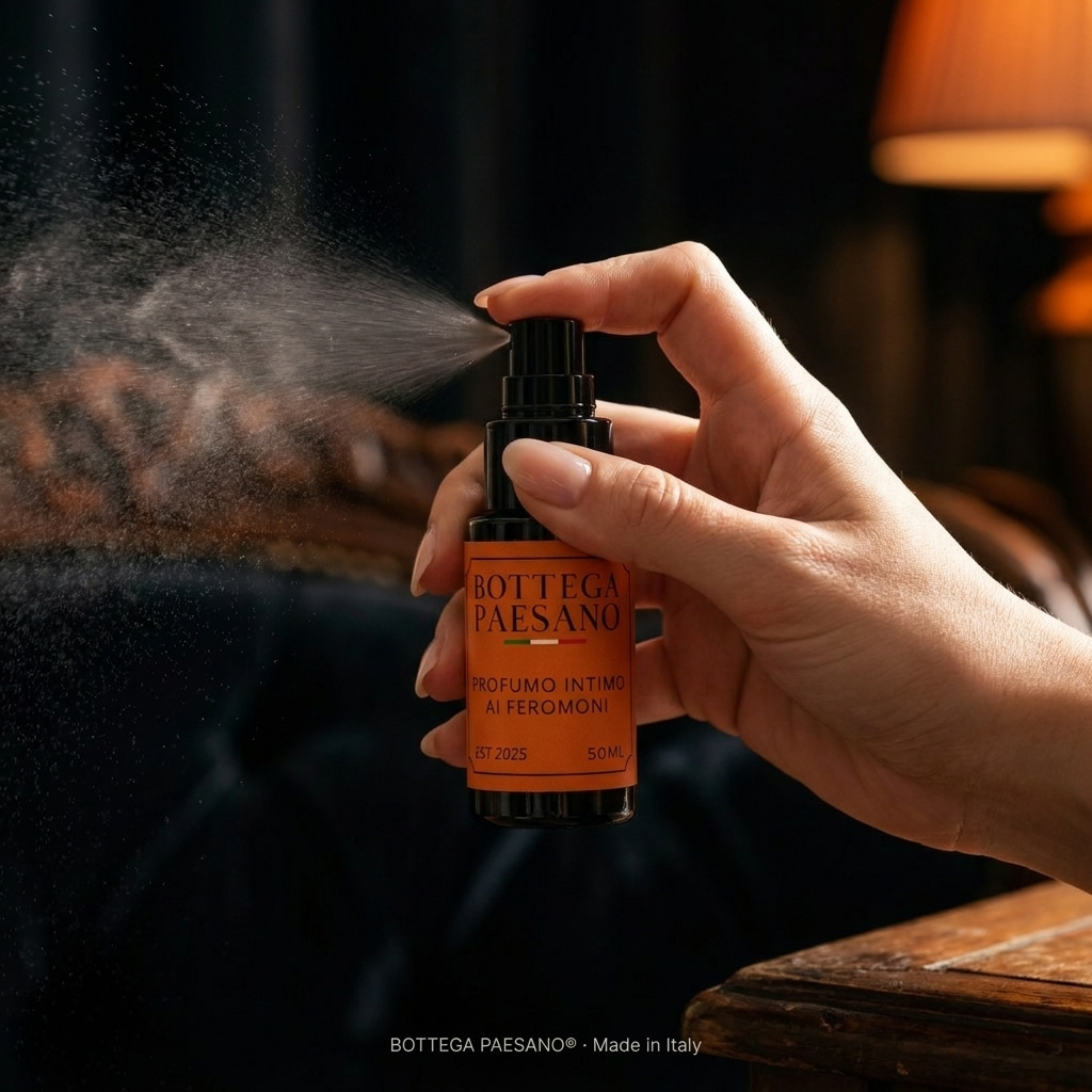 Profumo ai Feromoni spruzzo applicazione - Bottega Paesano