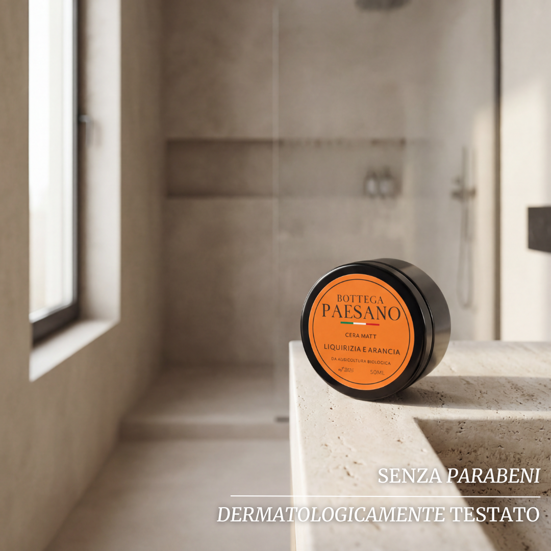 Cera effetto matt Liquirizia Bottega Paesano — prodotto aperto
