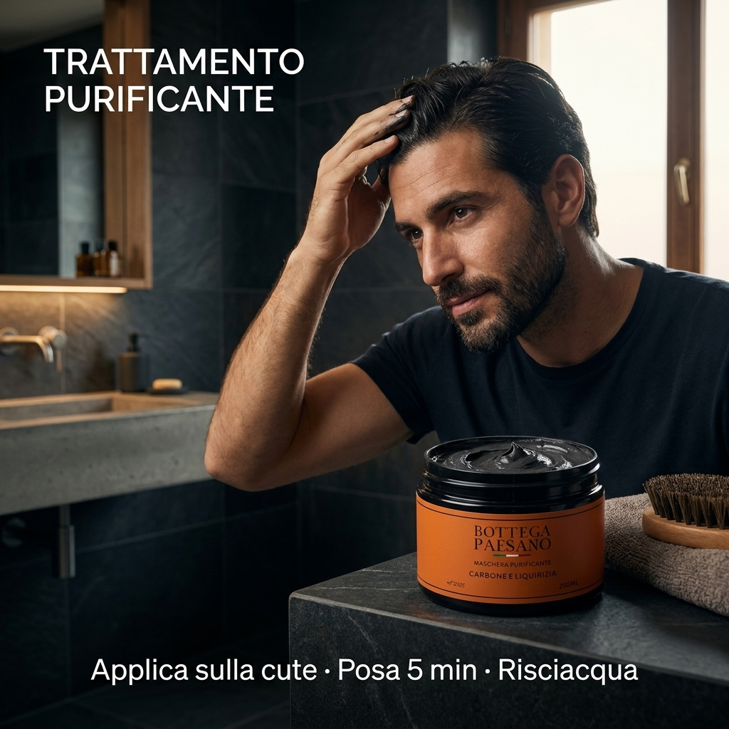Maschera Purificante Carbone e Liquirizia - Trattamento purificante