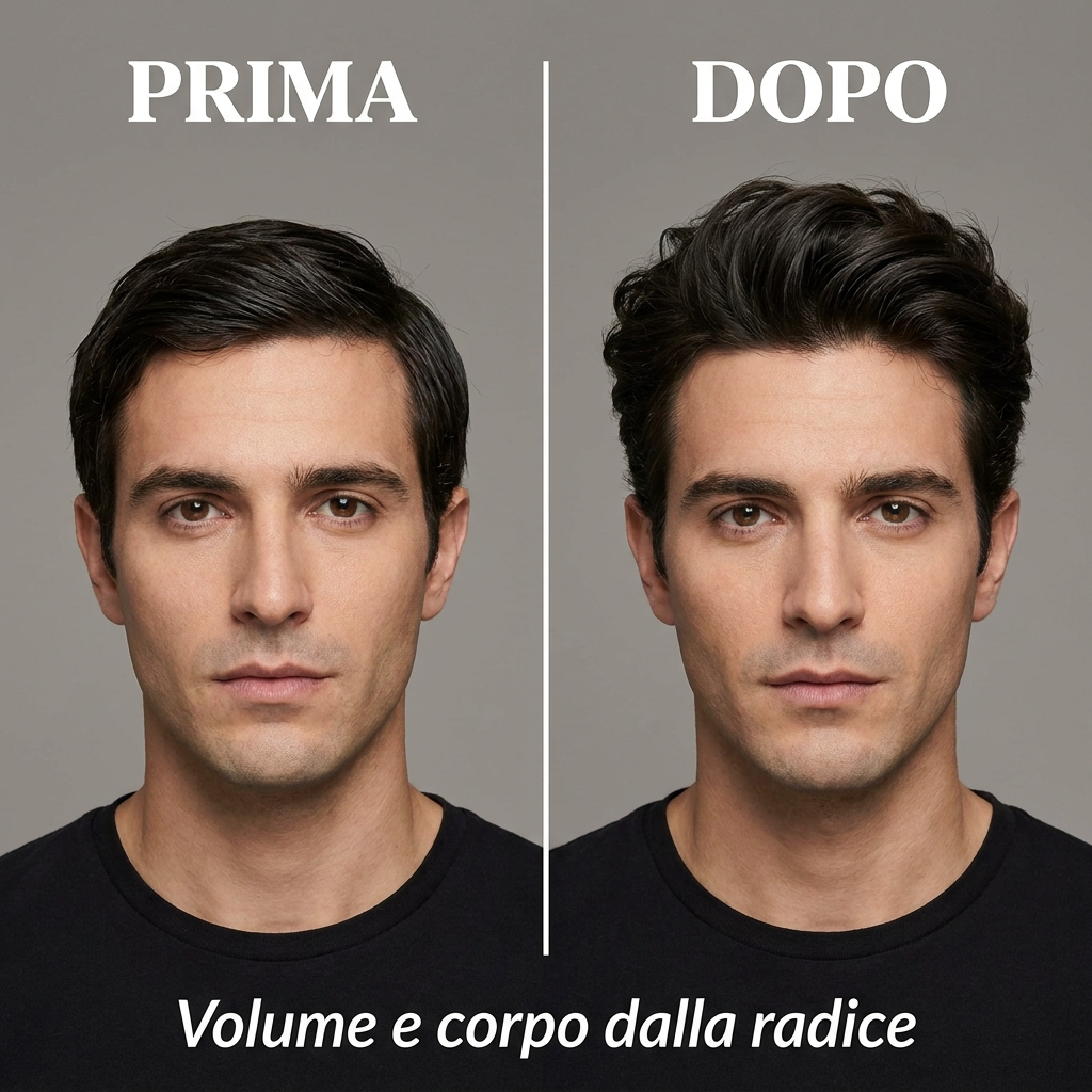 Spray Volumizzante Fava Tonka e Basilico - Prima e Dopo