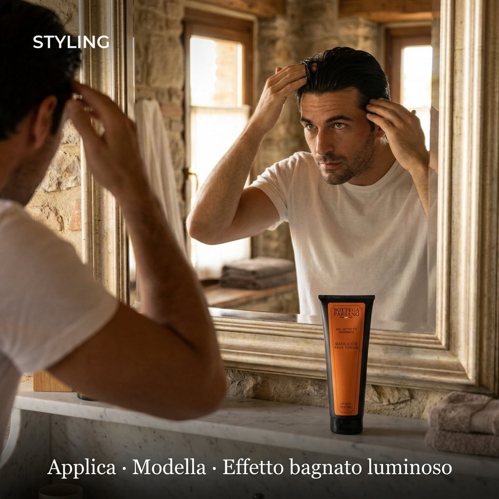 Gel Effetto Bagnato Fava Tonka e Basilico - Styling