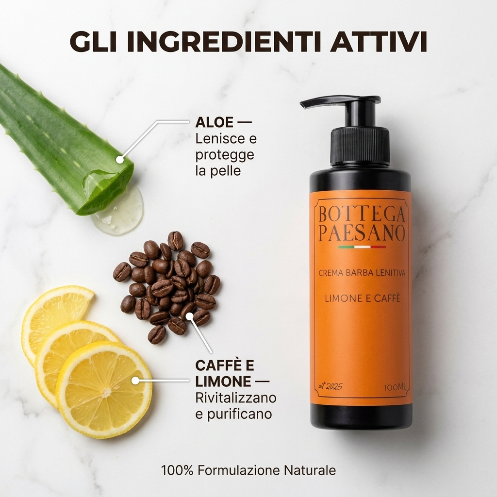 Crema da Barba Lenitiva all'Aloe - Ingredienti attivi