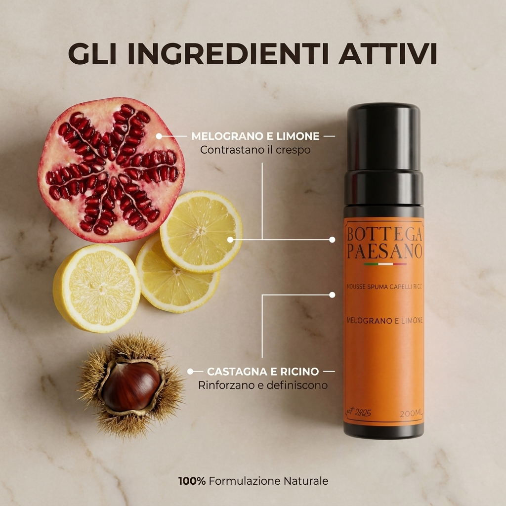 Mousse Spuma Capelli Ricci - Ingredienti attivi