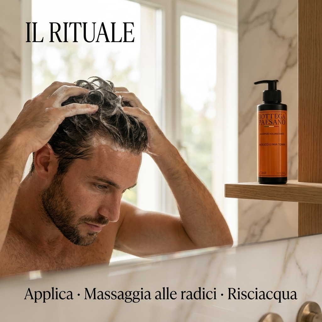 Shampoo Volumizzante Fava Tonka e Basilico - Il rituale