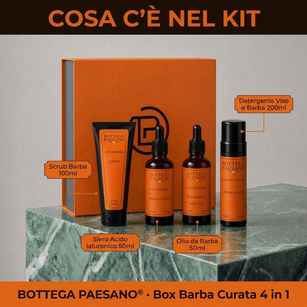 Box Barba Curata 4 in 1 - Cosa c'è nel kit