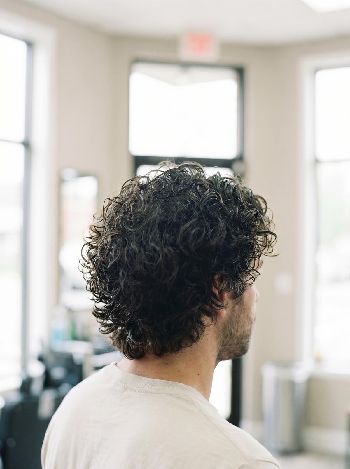 MOUSSE FOR CURLY HAIR  dopo