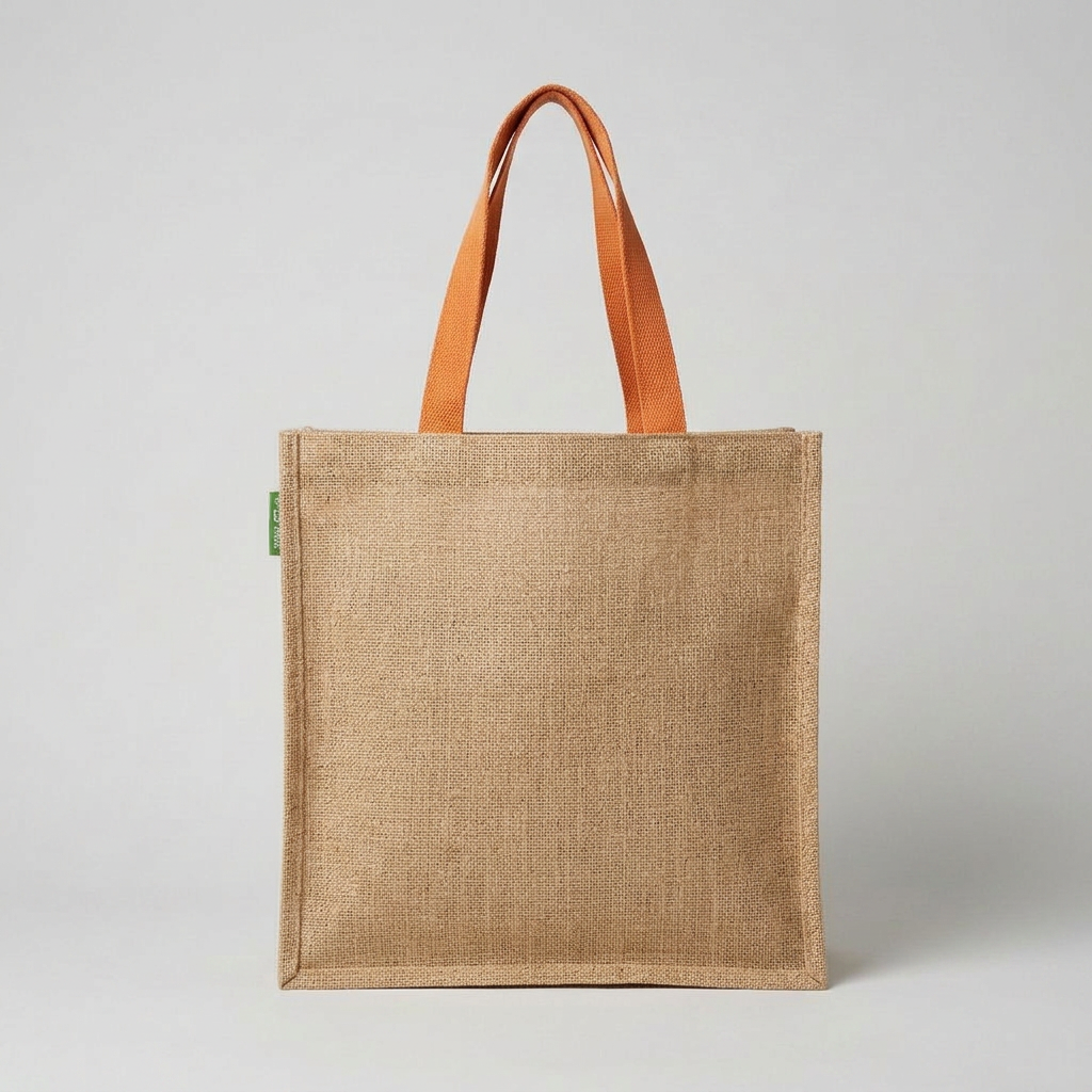 Tote bag in juta Bottega Paesano, retro senza stampa