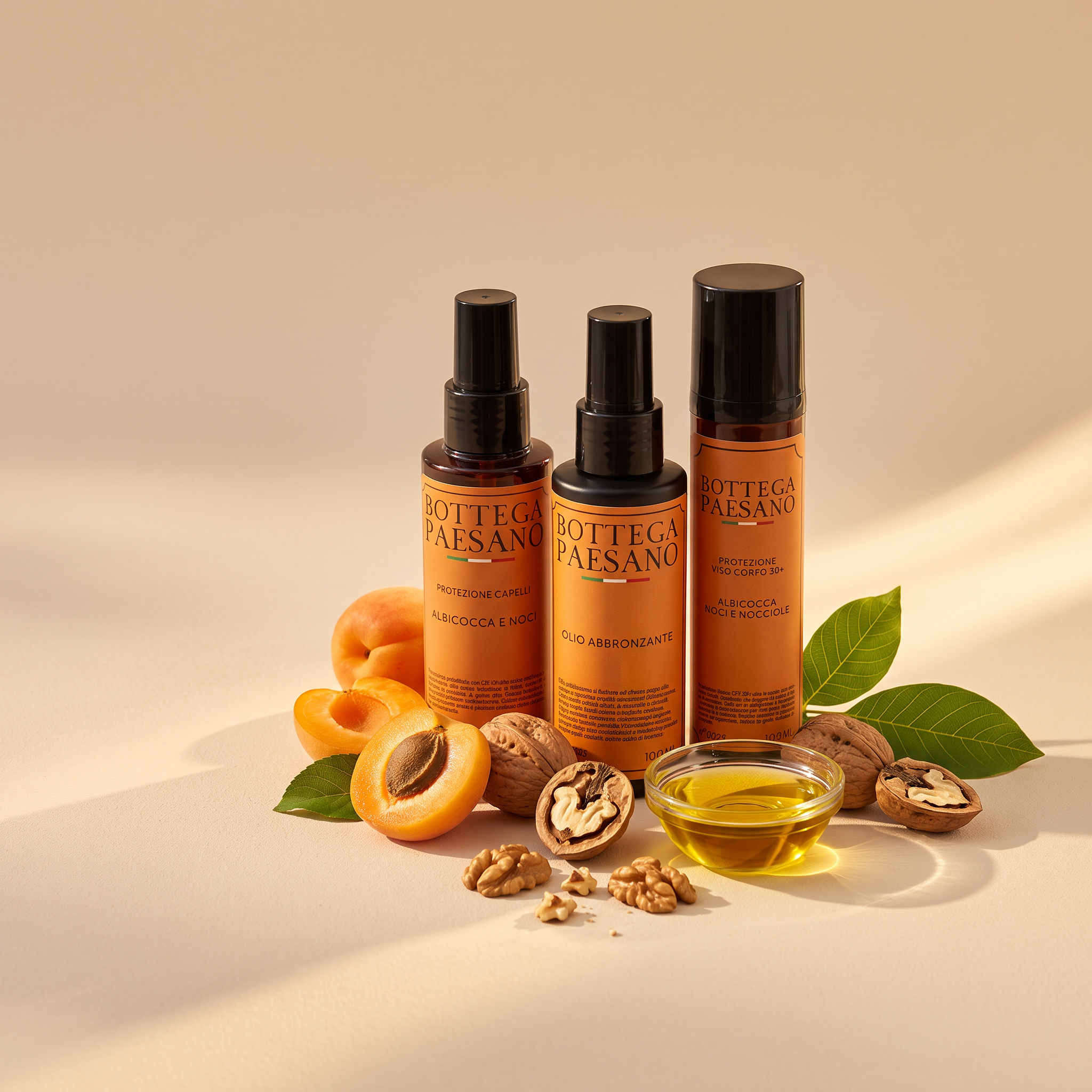 Kit Routine Mare 3 in 1 - ingredienti naturali: albicocca, noci e oli vegetali