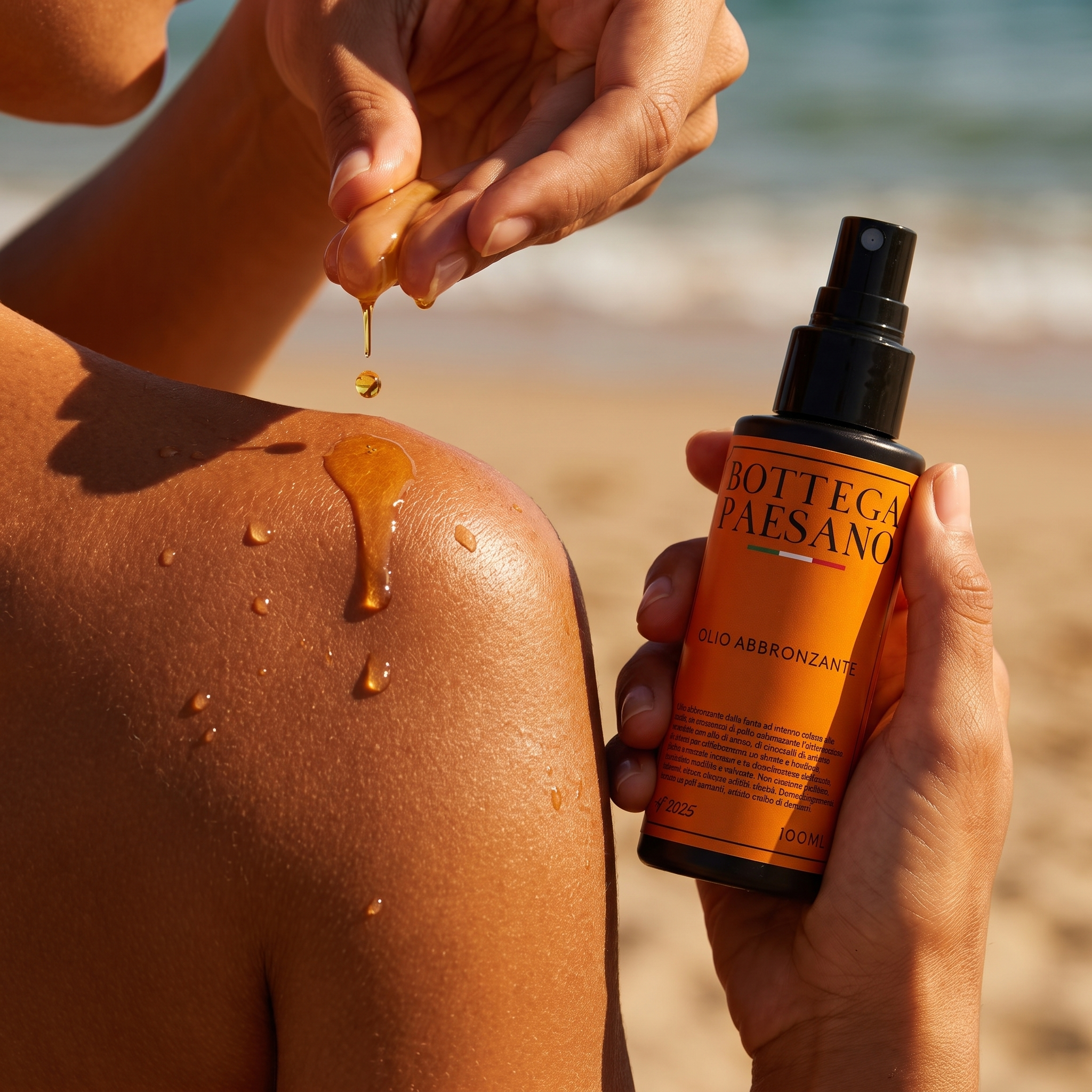 Kit Routine Mare 3 in 1 - macro dell'olio abbronzante su pelle abbronzata